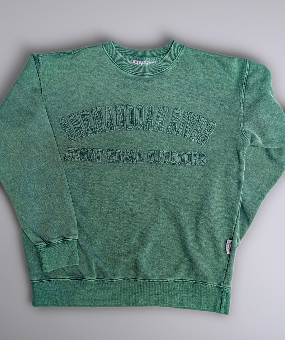 Washed Denim Sweatshirt
