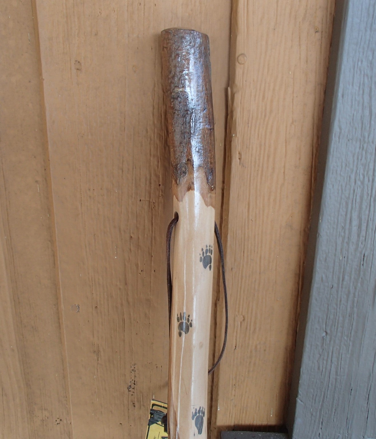 Wood Walking Stick w/ Strap