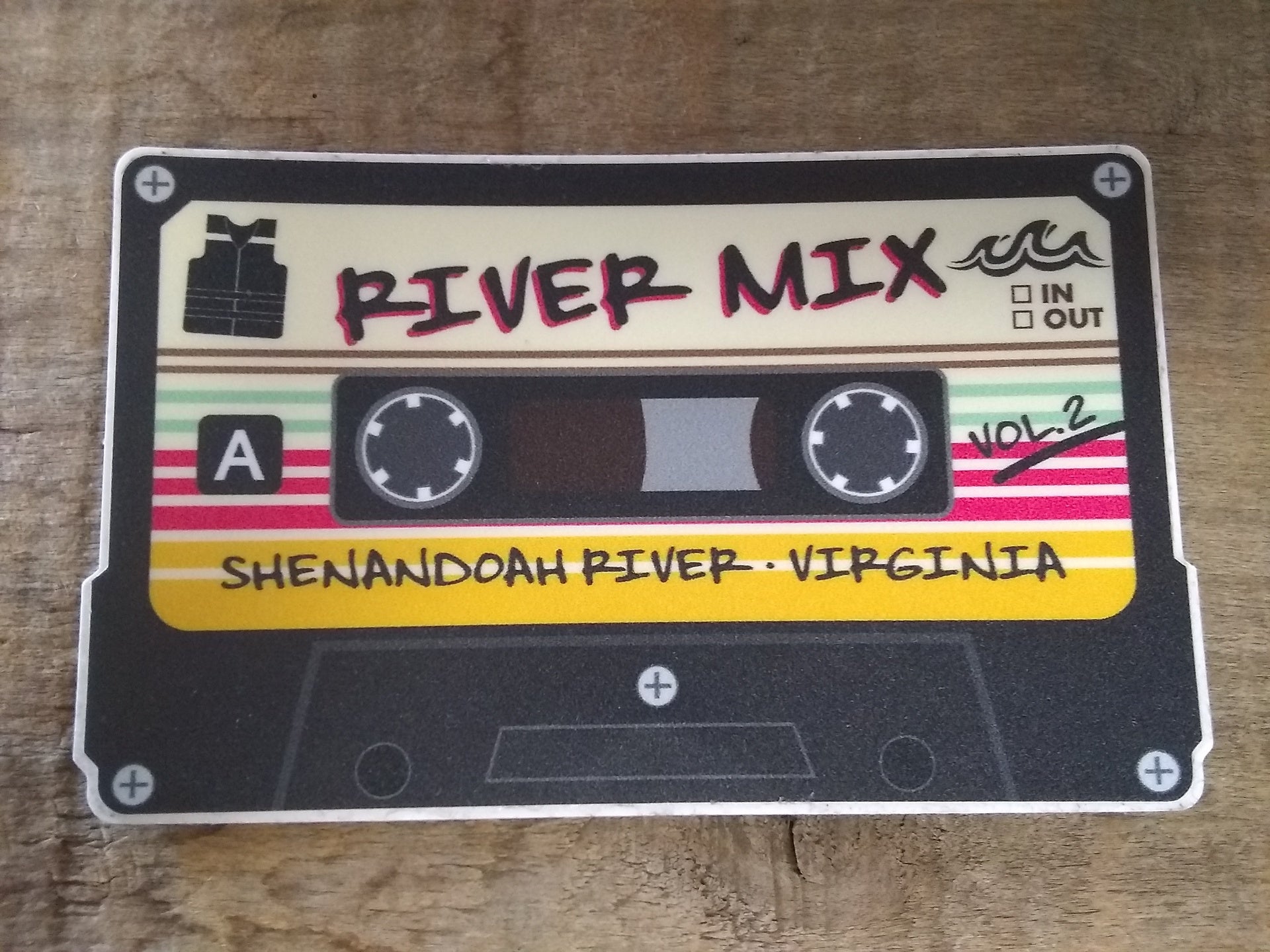 Shenandoah River Mix Tape Sticker